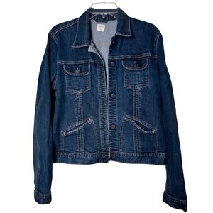 GAP 1969 Blue Jean Denim Jacket Classic Fitted Design W/Pockets Size XL